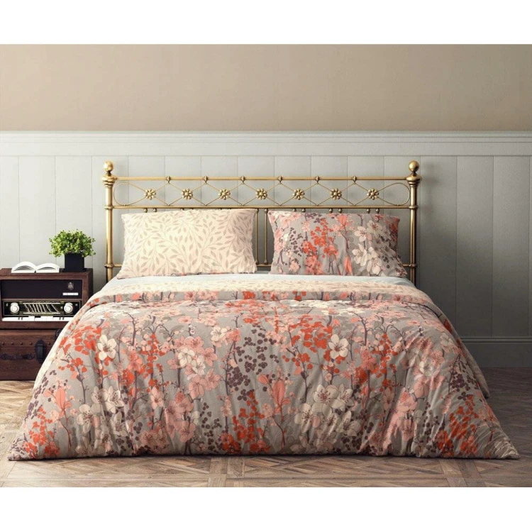 Pościel bawełniana w kwiaty 200x220 bawełniana Flovery 003
