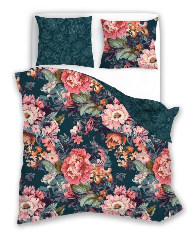 Pościel bawełniana 200x220 w kwiaty Flovery 006