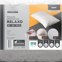 Poduszka ortopedyczna 40x60 pianka visco Relaxo ulotka inofrmacyjna