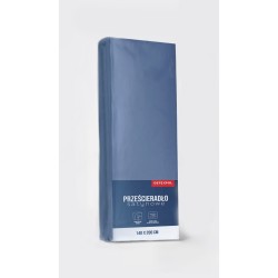 Prześcieradło z gumką 200x220 mikrofibra niebieskie