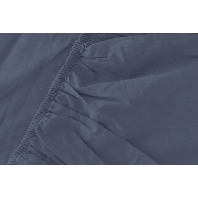 Przejdź do produktu Prześcieradło z gumką 160x200 mikrofibra satynowa niebieskie