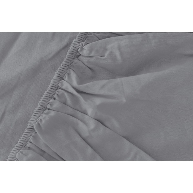 Przejdź do produktu Prześcieradło z gumką 140x200 mikrofibra satynowa szare