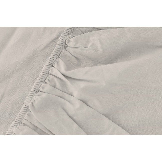 Przejdź do produktu Prześcieradło z gumką 120x200 mikrofibra satynowa beżowe