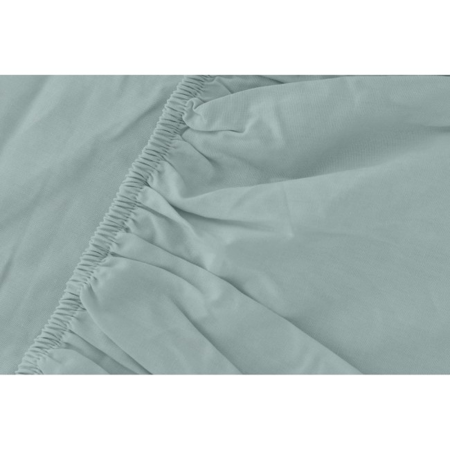 Przejdź do produktu Prześcieradło z gumką 120x200 mikrofibra satynowa miętowe