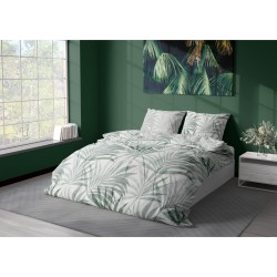 Pościel satynowa bawełna 160x200 Tropikalny Sen MILAGRO VERDE 004