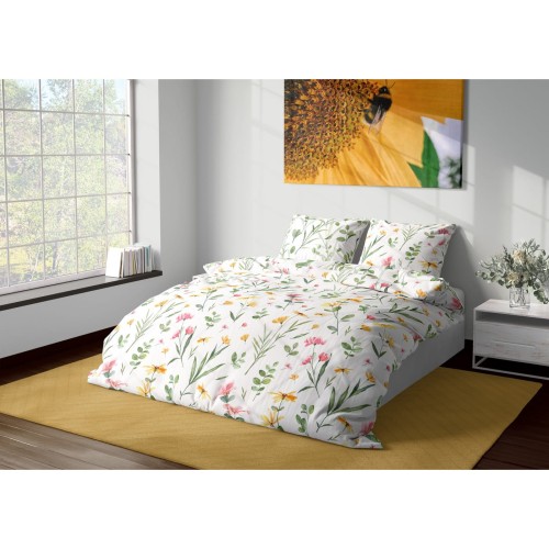 Komplet pościeli 200x220 Łąkowy Zefir MILAGRO VERDE 002