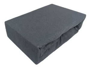 prześcieradło z gumką frotte 140x200 grafit