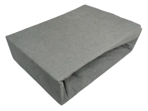 prześcieradło z gumką frotte 140x200 szare