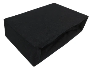 Prześcieradło frotte z gumką 160x200 czarne