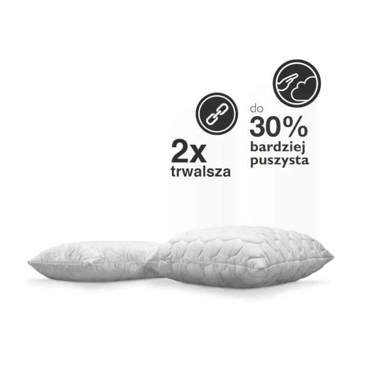 poduszka 30% bardziej puszysta