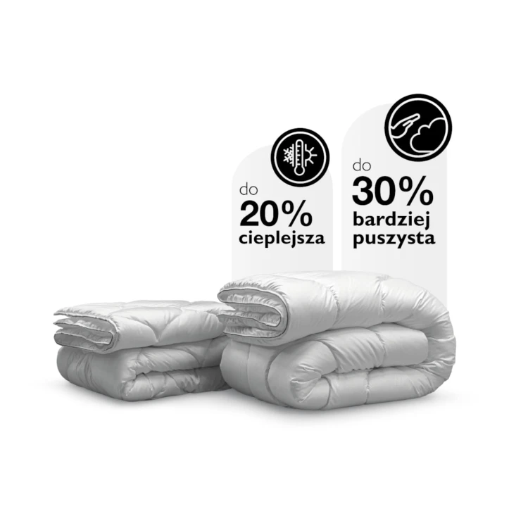 kołdra 30% bardziej puszysta