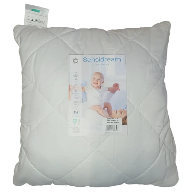 Przejdź do produktu Poduszka 40x40 pikowana z zamkiem Sensidream