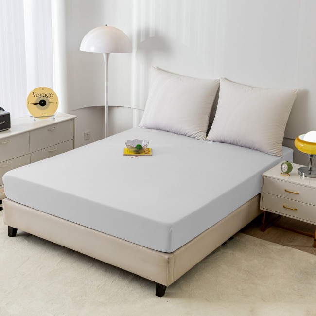 Przejdź do produktu Prześcieradło z gumką 200x220 bawełna szare GK02