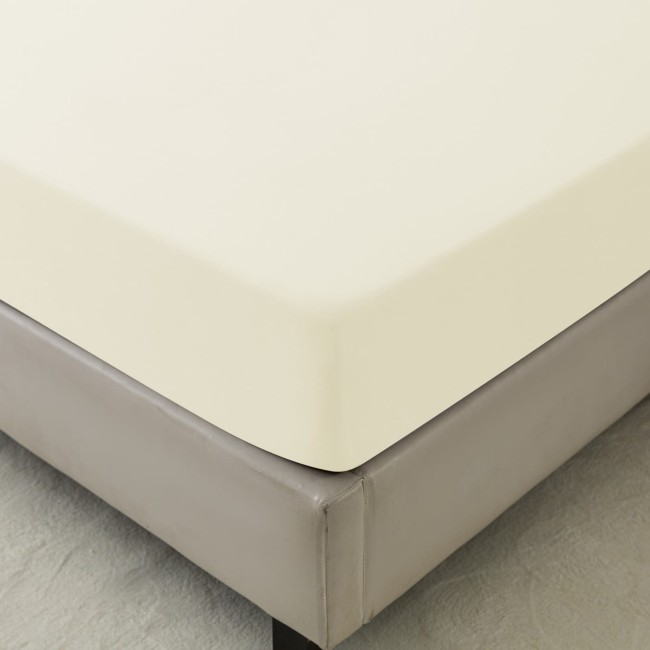 Przejdź do produktu Prześcieradło z gumką 200x220 bawełna ecru GK04