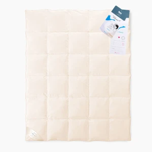 Kołdra z pierza 140x200 naturalna 100% całoroczna kremowa AMZ