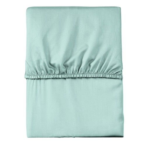 Prześcieradło z gumką 120x200 mikrofibra satynowa miętowe