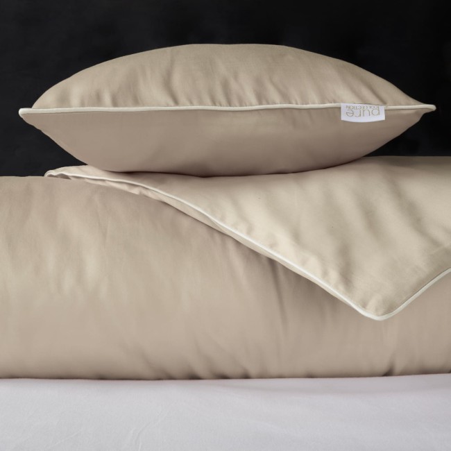 Przejdź do produktu Pościel bawełniana 200x220 z Makosatyny Pure piaskowy beż