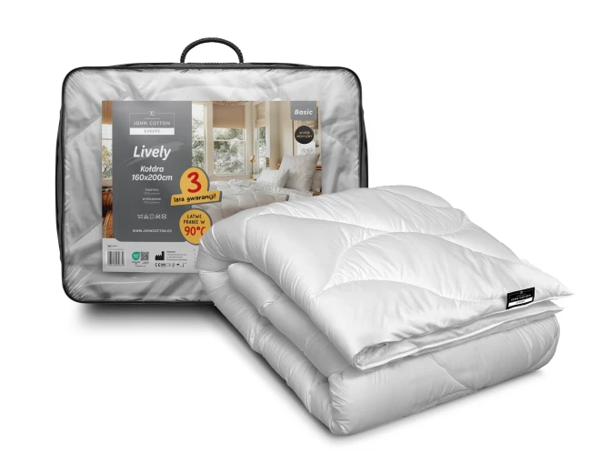 Przejdź do produktu Kołdra 160x200 całoroczna antyalergiczna LIVELY