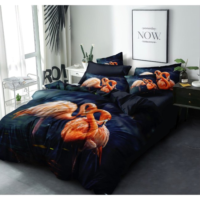 Przejdź do produktu Pościel 160x200 Flamingowy Sen SMY 3025
