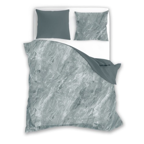 Pościel bawełniana 200x220 Szary granit PURE COTTON 014