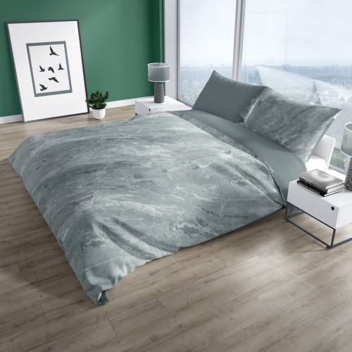 Pościel bawełniana 160x200 Szary granit PURE COTTON 014