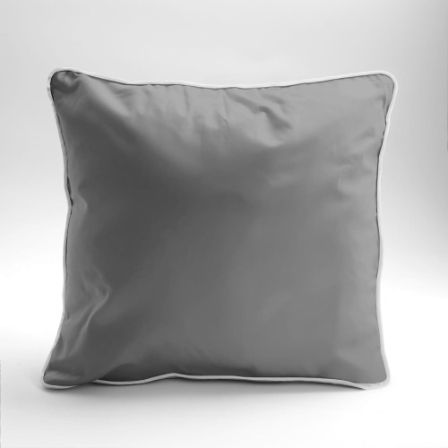 Poszewka 40x40 Pure Makosatyna z Bizą szara
