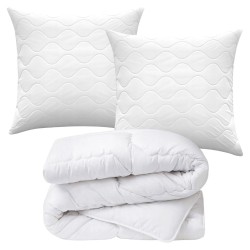 Komplet kołdra i poduszki 200x220 całoroczny 280g