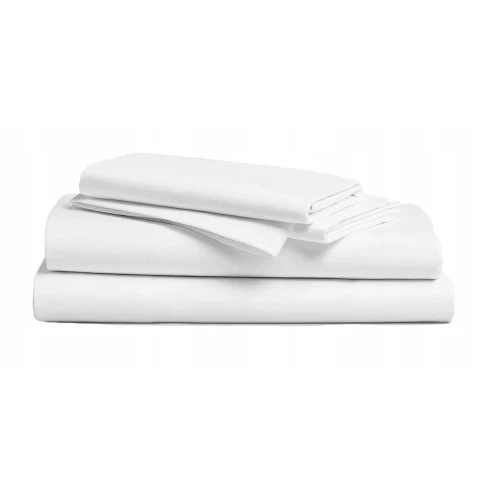 Prześcieradło hotelowe 160x200 bawełna białe
