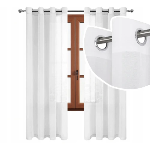Firany do salonu 145x250 przelotka Woal