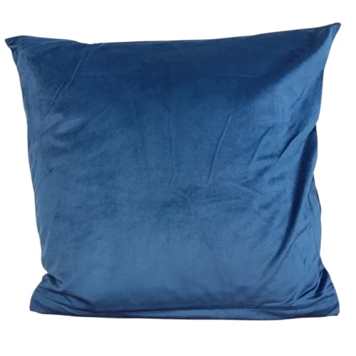 Poszewka 40x40 welwet dekoracyjna granatowa