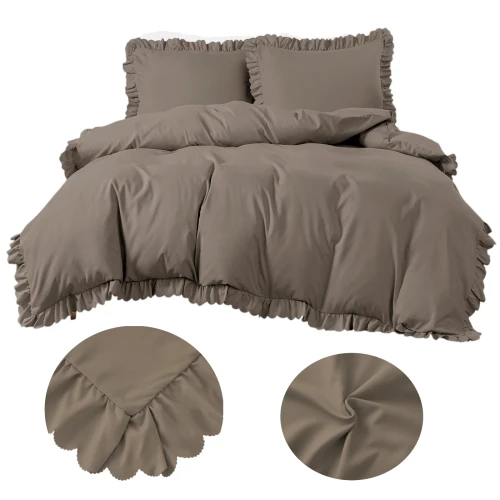 Pościel 160x200 Jednolita z Falbankami FFB 2932