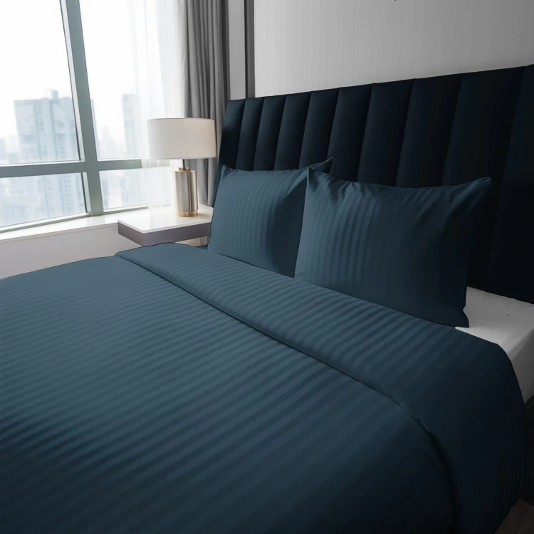 Pościel adamaszek 200x220 Bawełna 100% satynowo-atłasowa Pure Denim