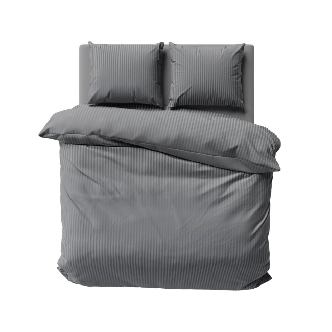 Przejdź do produktu Pościel adamaszek 160x200 Bawełna 100% satynowo-atłasowa Pure ciemny szary