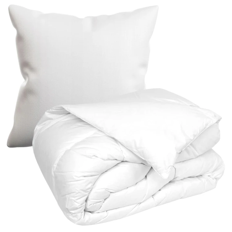 Komplet kołdra 160x200 poduszka 70x80 bawełniany całoroczny