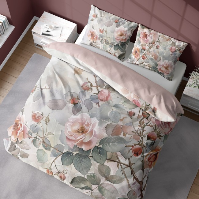 Przejdź do produktu Pościel 200x220 mikrofibra Vintage Rose 5305A