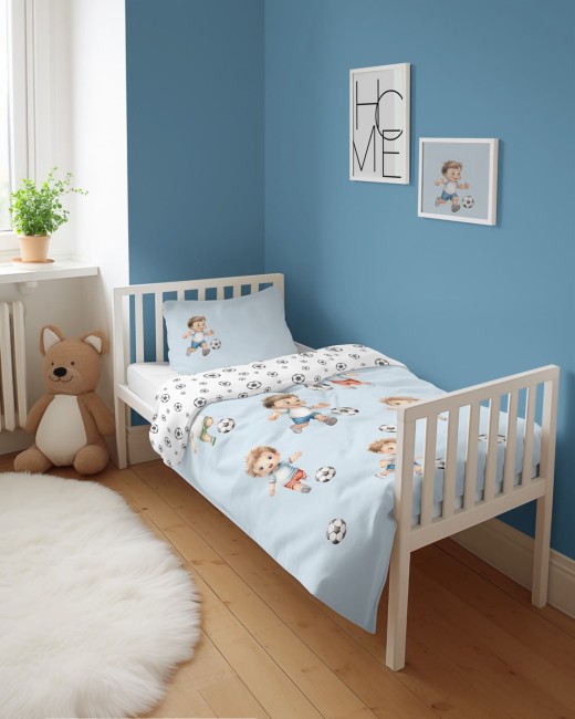 Przejdź do produktu Pościel 100x135 bawełniana Młody Piłkarz 5142A