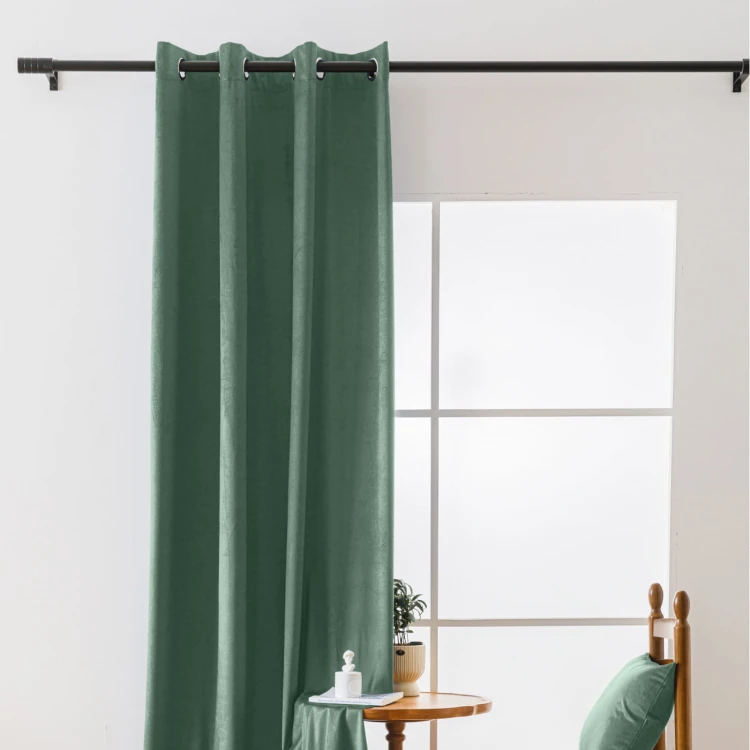 Zasłona na przelotkach 140x250 welurowa celadon