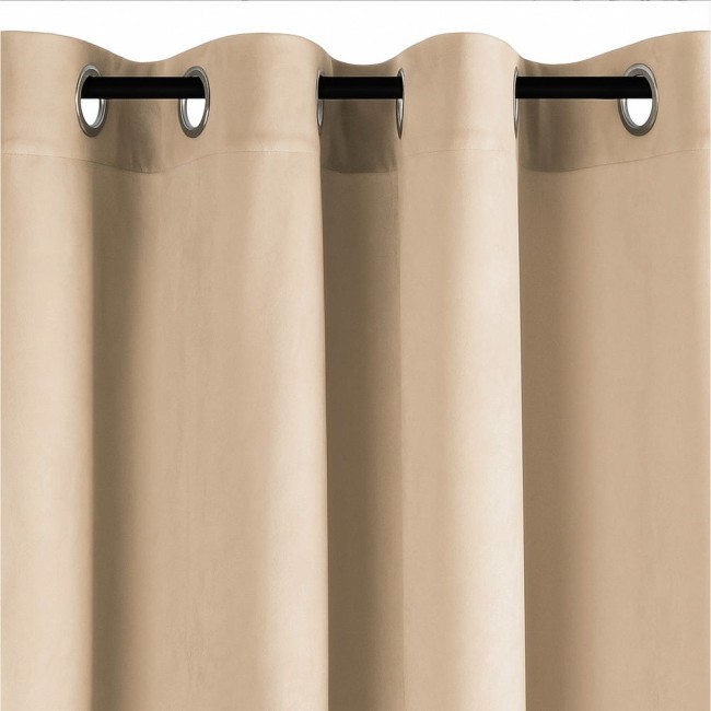 Przejdź do produktu Zasłona 140x250 na przelotkach Beige