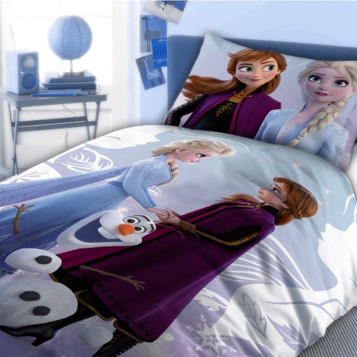Pościel Kraina Lodu 140x200 bawełniana Elza i Anna 002W