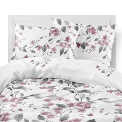 Pościel flanelowa 200x220 Pastelowe Gałązki 5626B
