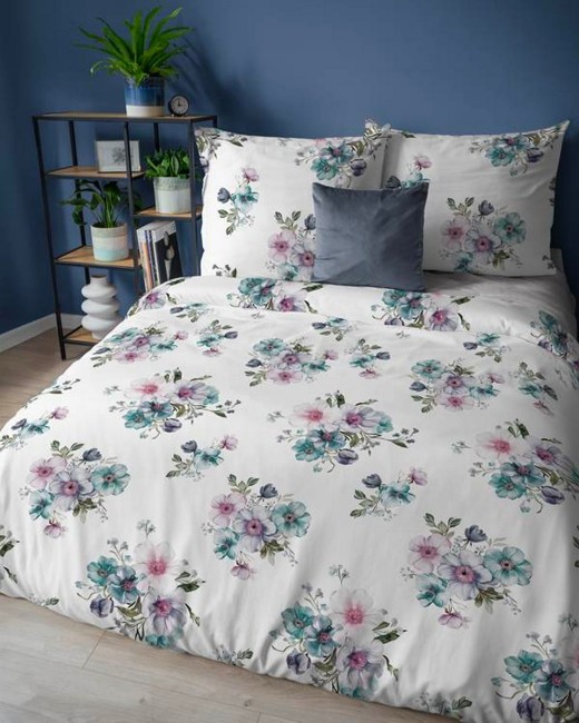 Przejdź do produktu Pościel flanelowa 200x220 Wiosenne Bukiety 5629B