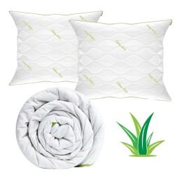 Kołdra i poduszka 160x200 ALOE VERA całoroczny komplet
