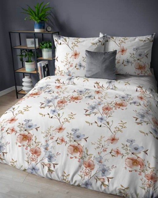Przejdź do produktu Pościel flanelowa 200x220 Kwiatowa Harmonia 5635A