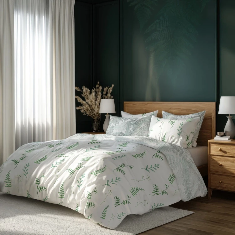 Pościel bawełniana 160x200 Zielona Harmonia 023