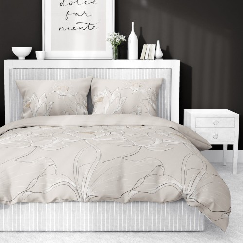 Pościel satynowa bawełna 200x220 Lotus Dream 5543B