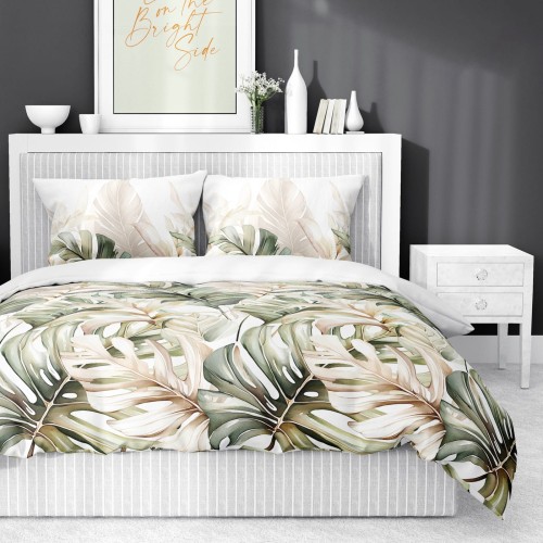 Pościel satynowa bawełna 200x220 Botanic Harmony 5540A