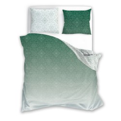 Pościel satynowa bawełna 200x220 Emerald Dream MILAGRO VERDE 023