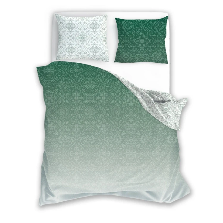 Pościel satynowa bawełna 200x220 Emerald Dream MILAGRO VERDE 023