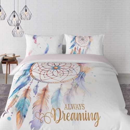 Pościel satynowa bawełna 200x220 Boho Dream 5834A