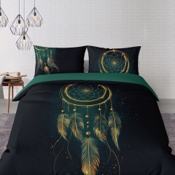 Pościel satynowa bawełna 200x220 Złota Ochrona Snów 5833A